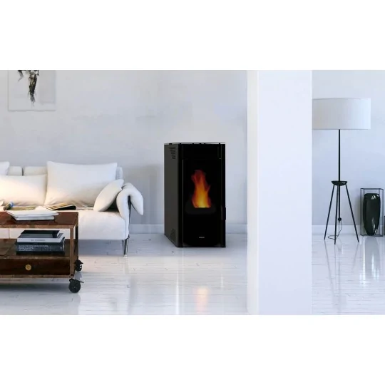 Stufa a pellet 8 Kw ad aria ventilata per riscaldamento Kalon Alysa