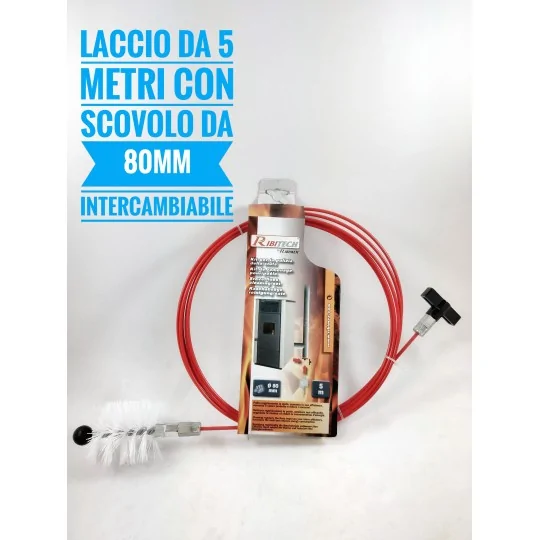 Caratteristiche Scovolo per canna fumaria per stufe a pellet 80 mm 5 metri irrifarma.it