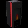 Stufa A Pellet Kalon Layers Aria Canalizzata 12 Kw Bianca