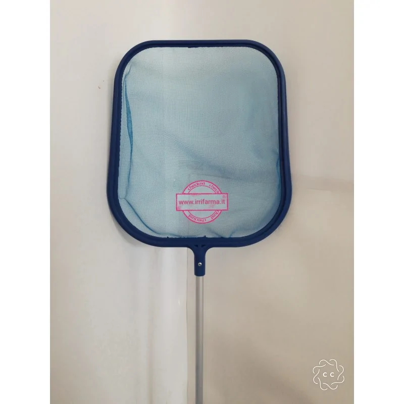 Retino piatto ultraleggero di superfice con asta 122 CM pulizia acqua piscina