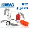 Kit 5 pezzi per compressore Aria ABAC