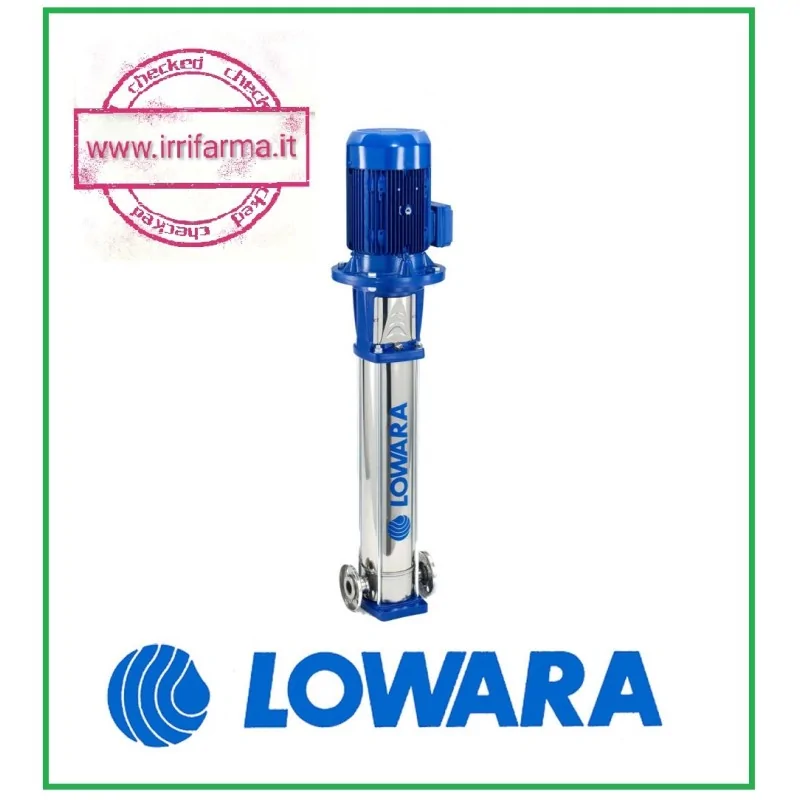 Elettropompa 1SV15F007M Verticale Multistadio In Acciaio Inox AISI304 1 Hp LOWARA