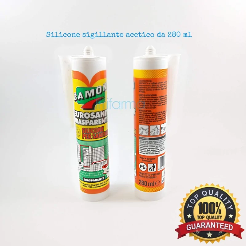 Cartuccia silicone bianco acetico da 280 ml irrifarma.it