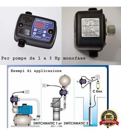 esempi di applicazione Pressostato elettronico Switchmatic 2 per pompa autoclave irrifarma.it