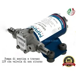 Pompa di sentina UP2/PV MARCO 12v con valvola di non ritorno irrifarma.it