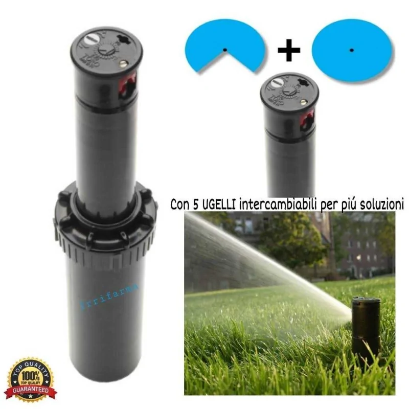 Caratteristiche Irrigatore dinamico a turbina Pop up a scomparsa Toro Mini 8 1/2" irrifarma.it