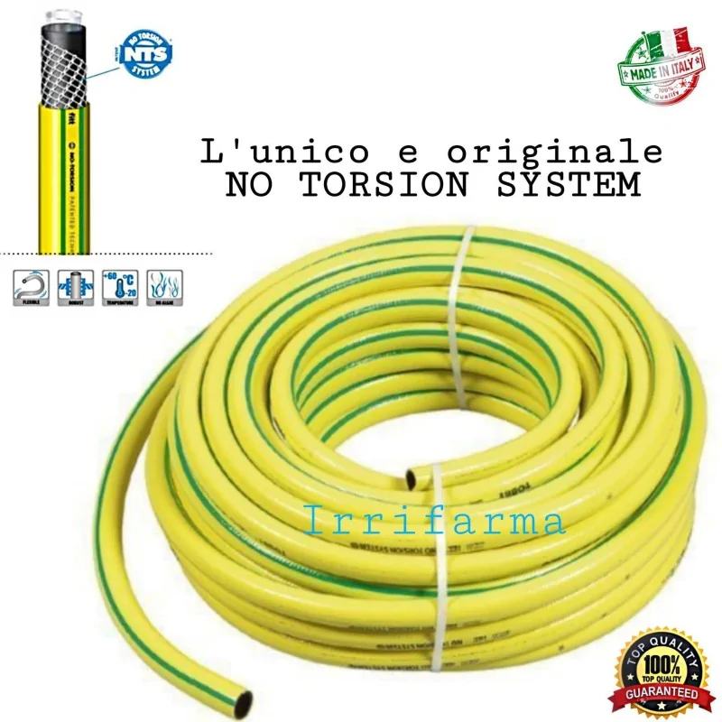 Dettaglio magliatura e composizione Tubo irrigazione giardino 3/4" 25 M Fitt Tobby 5 strati NTS irrifarma.it