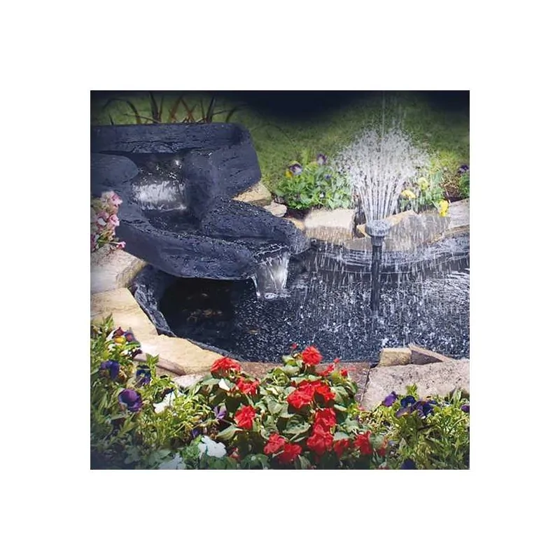 esempio di gioco d'acqua incluso Pompa laghetto ECOPOND 1 con filtro per fontana Sicce irrifarma.it