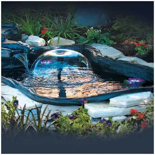 esempio di applicazione Pompa laghetto Sicce ECOPOND 1 con filtro e giochi d’acqua irrifarma.it