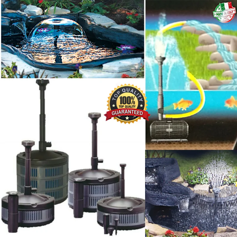Dettagli possibili applicazioni Pompa laghetto ECOPOND 1 con filtro per fontana Sicce irrifarma.it