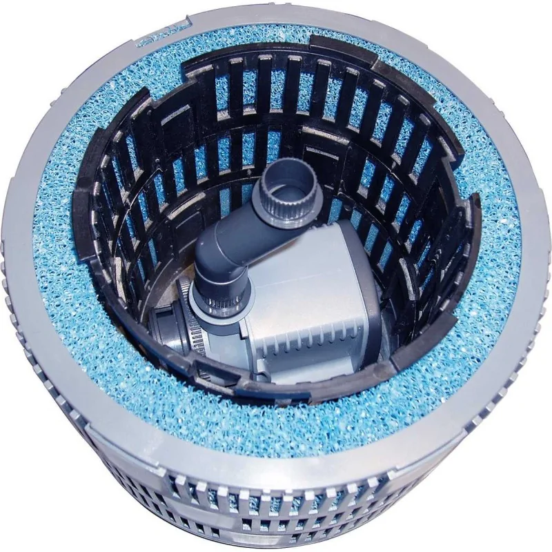 Dettaglio filtro a spugna Pompa laghetto Sicce ECOPOND 1 con filtro e giochi d’acqua irrifarma.it