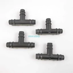 Tee portagomma 16 mm per tubo PE e ala gocciolante Irritec (4 pezzi) irrifarma.it