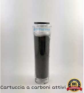 Dettaglio cartuccia carboni attivi Depuratore di acqua Kit filtro a 3 stadi a carboni attivi irrifarma.it