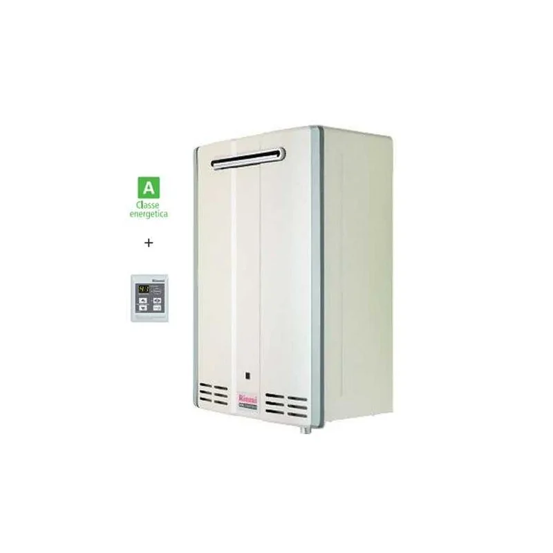 Scaldabagno a gas esterno istantaneo a GPL Rinnai Infinity 32e a condensazione irrifarma.it