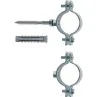 Collare pesante in acciaio con fischer per tubi  da 1/2" a 4"