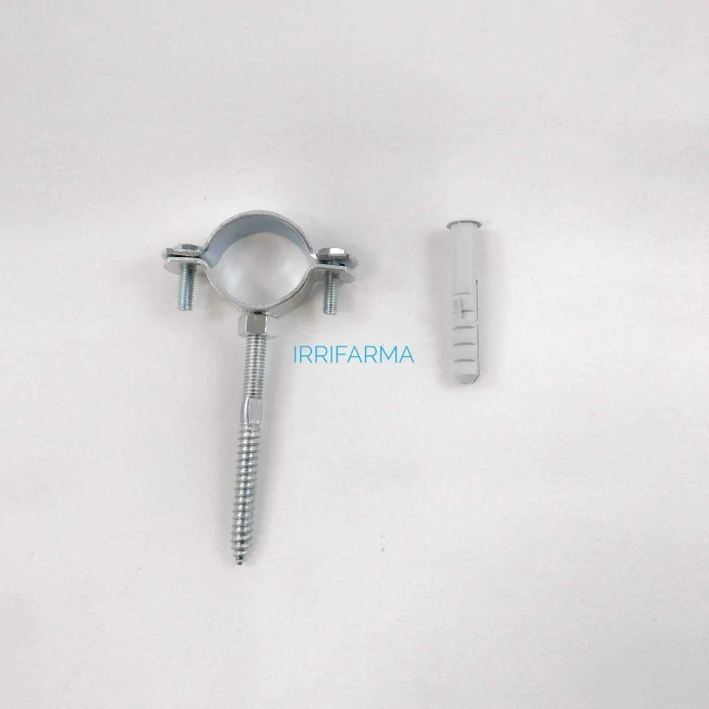 Collare pesante in acciaio con fischer per tubi  da 1/2" a 4"