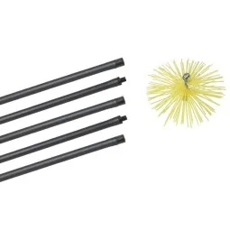 Kit Spazzacamino professionale con Scovolo per Canna Fumaria irrifarma.it