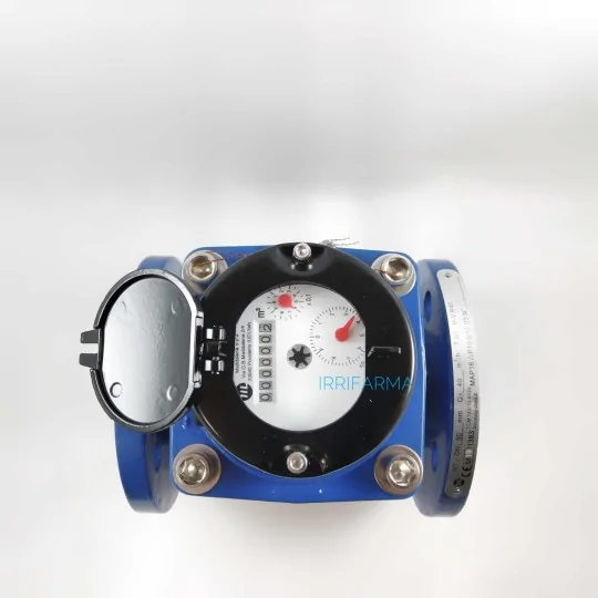 Dettaglio quadrante asciutto Contatore acqua uso agricolo flangiato Maddalena WT DN65 2"1/2 per pozzo irrifarma.it