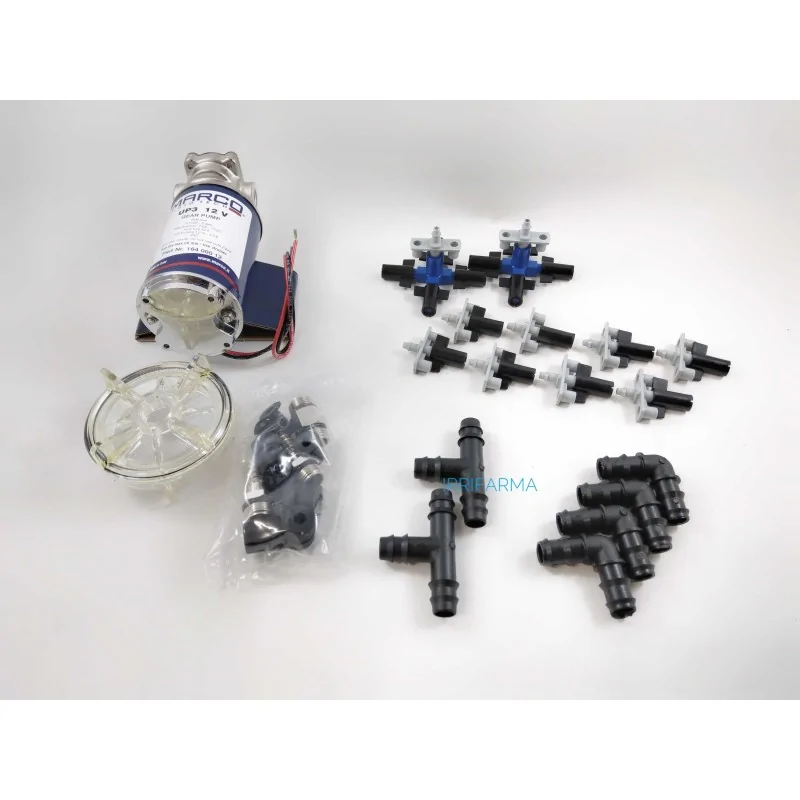 Kit nebulizzazione 12V con pompa e 160 ugelli FROG