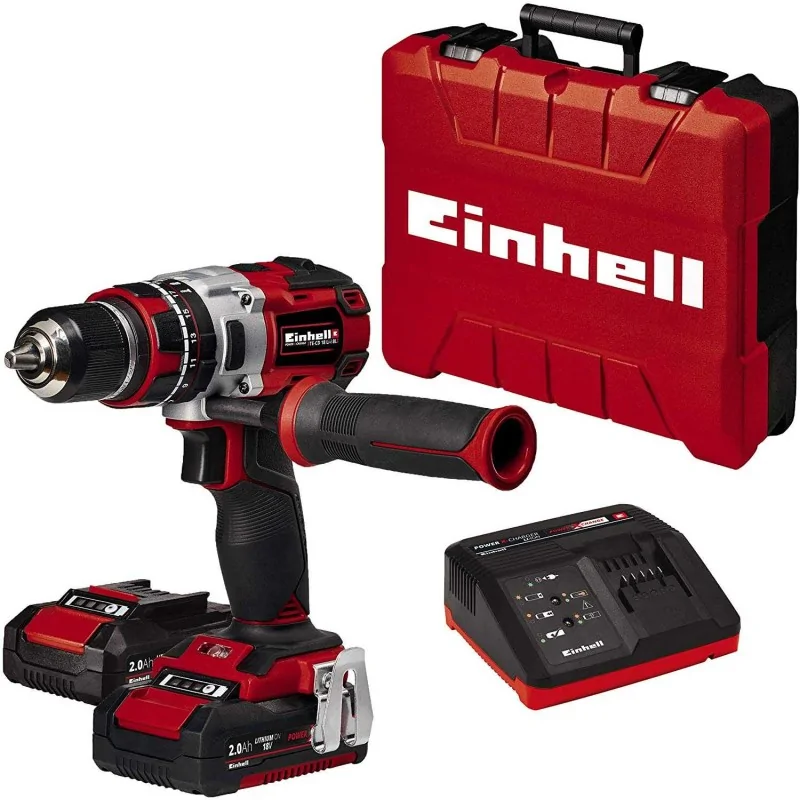 Trapano a Percussione a batteria 2 X 2.0 Ah Einhell Te-CD 18 Li-I Bl