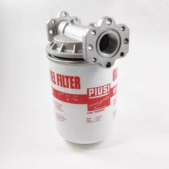 Dettaglio attacco Filtro per impianto carburante e Olio cartuccia 1" Piusi irrifarma.it