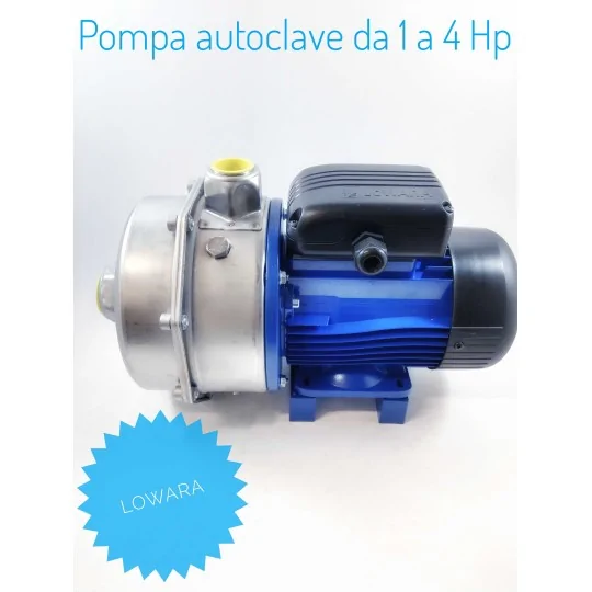 Dettagli vista laterale Elettropompa Bigirante CAM 200/33 /P Lowara 220V Hp 2.5 irrifarma.it