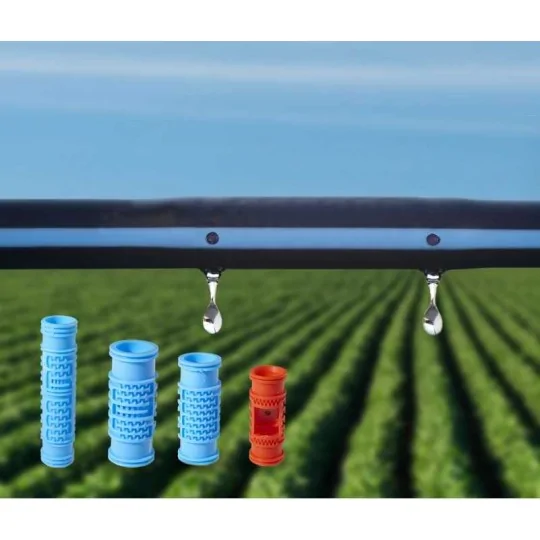 Dettaglio gocciolatore Ala gocciolante passo 20 Tubo Gold Drip F6 16 mm 400 metri irrifarma.it
