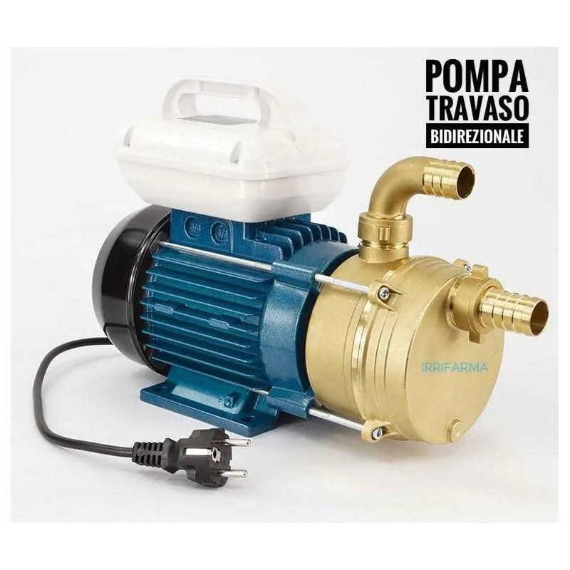 Pompa per travaso vino Autoadescante e Reversibile Tellarini EEM 30 220V irrifarma.it