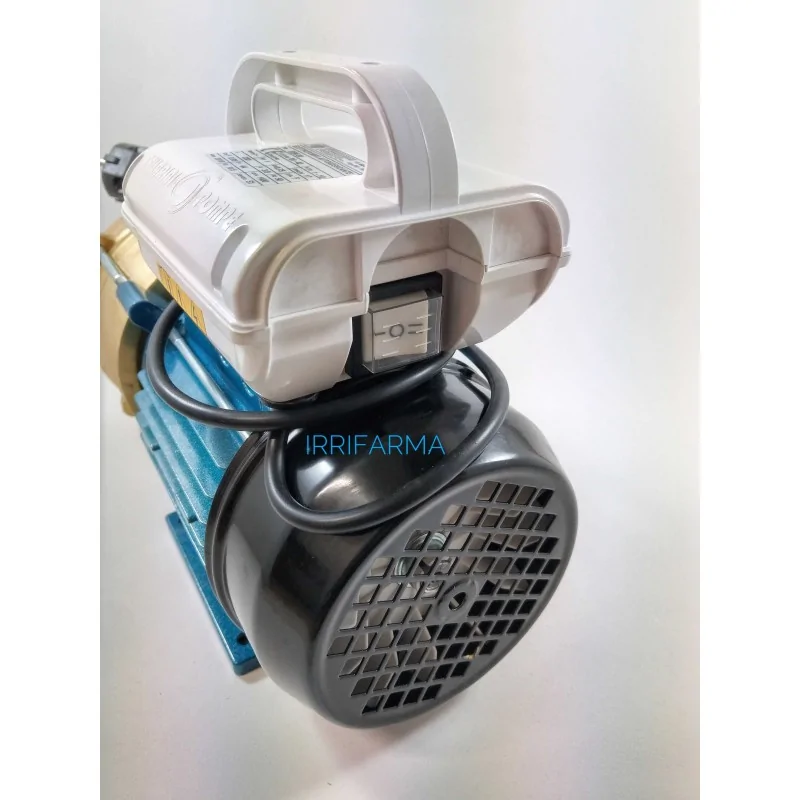Dettaglio tasto on off Pompa per travaso vino Autoadescante e Reversibile Tellarini EEM 30 220V irrifarma.it