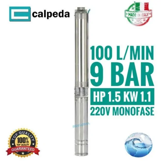 Pompe ad immersione per pozzi Calpeda Pompa sommersa 4SDPM 4/14 1.5 Hp 220V irrifarma.it