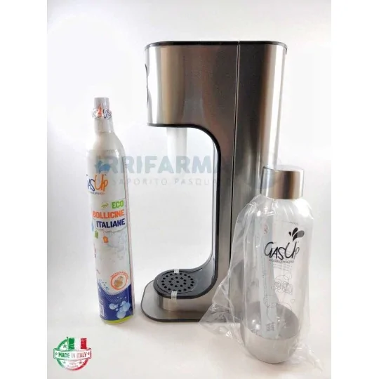 Gasatore acqua naturale da tavolo Gas Up Metal