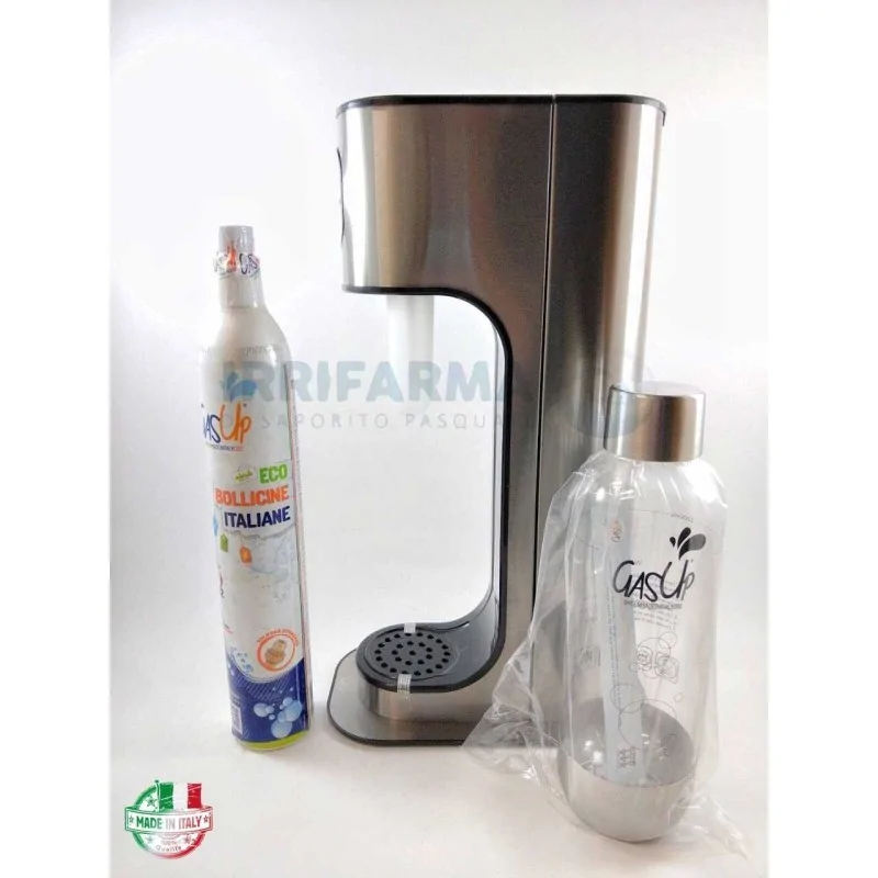 Gasatore acqua naturale da tavolo Gas Up Metal