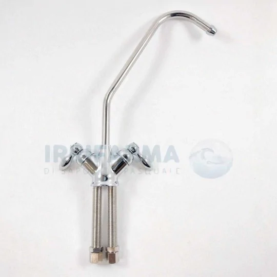 Dettaglio rubinetto Depuratore acqua osmosi inversa impianto 75GPD ad accumulo irrifarma.it