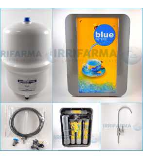 Dettaglio composizione kit Depuratore acqua osmosi inversa 5 stadi sotto lavello irrifarma.it
