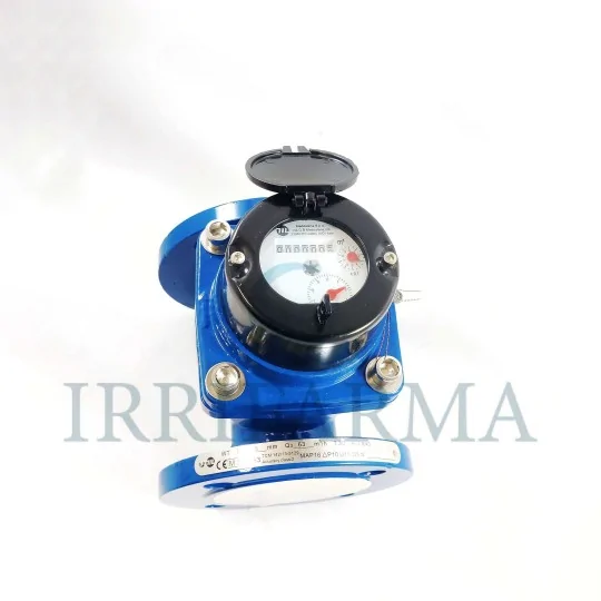Dettaglio quadrante asciutto Contatore acqua uso agricolo flangiato Maddalena WT DN65 2"1/2 per pozzo irrifarma.it