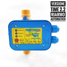 Dati tecniciPresscontrol autoclave Watertech 2.2 TIME press control a riarmo automatico irrifarma.it