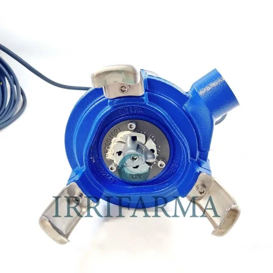 Dettaglio girante in acciaio Pompa sommersa trituratrice per fogna Lowara Domo Gri 11/A irrifarma.it