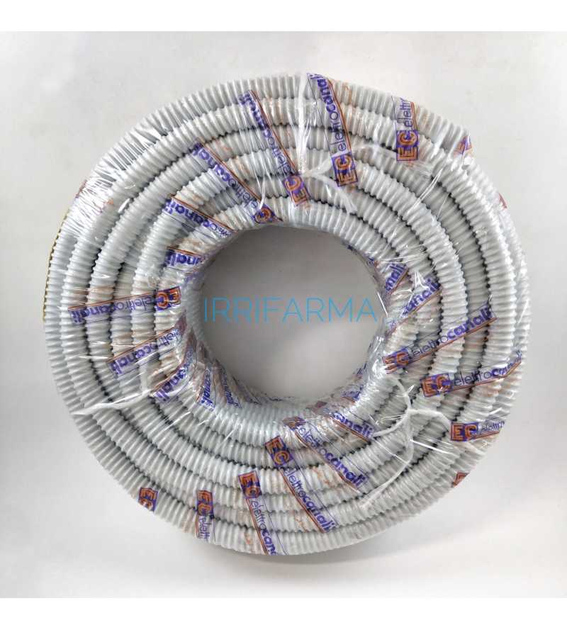 Guaina Spiralata 12 14 16 20 25 32 Tubo flessibile PVC Autoestinguente scarico condizionatore linee elettriche esterne