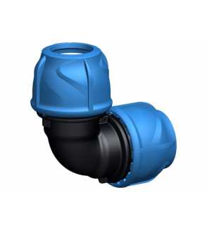Dettagli gomito Raccordo a compressione 20 mm PN16 per tubo irrigazione PE irrifarma.it