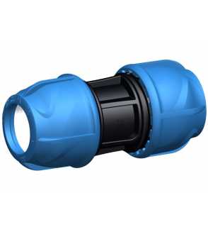 Dettagli manicotto Raccordo a compressione 20 mm PN16 per tubo irrigazione PE irrifarma.it