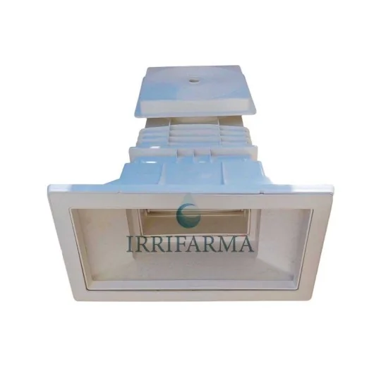 Dettaglio bocca Skimmer in ABS bocca svasata per piscine interrate irrifarma.it