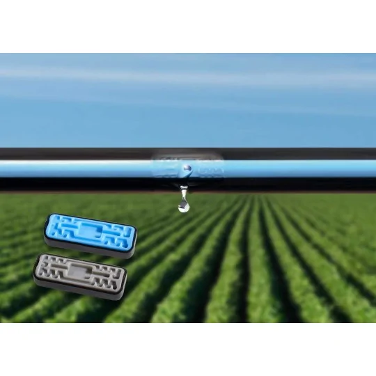 visualizzazione del gocciolatore montato all'interno di Aquadrop