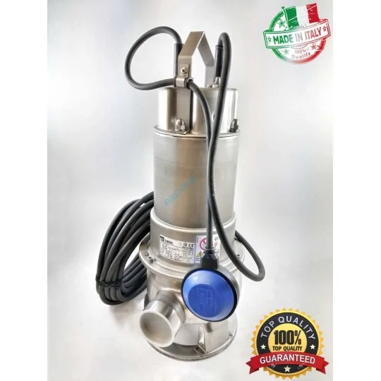 Pompa Acque Sporche Ebara DW VOX M 100 A - Acciaio Inox, Made in Italy, Girante Vortex irrifarma.it