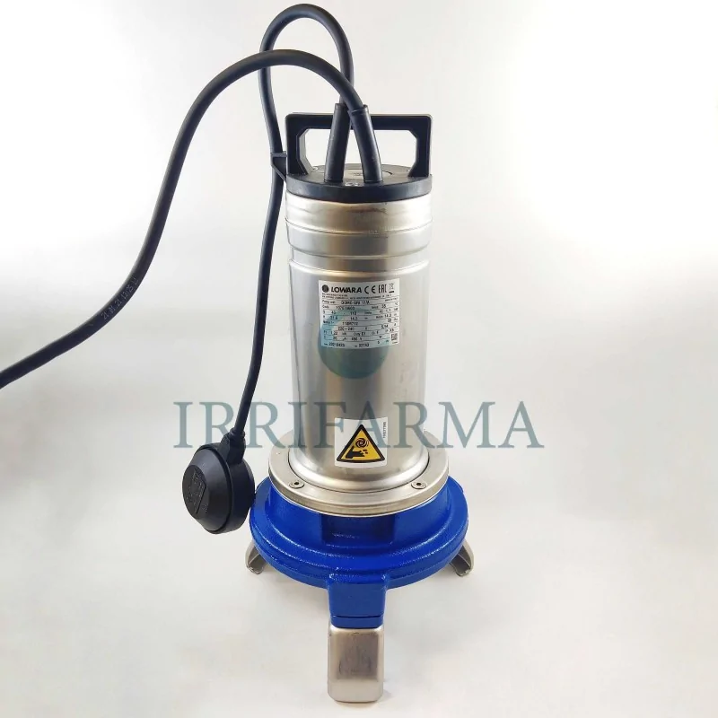 Pompa sommersa trituratrice acque nere Domo GRI 15 T 380V irrifarma.it