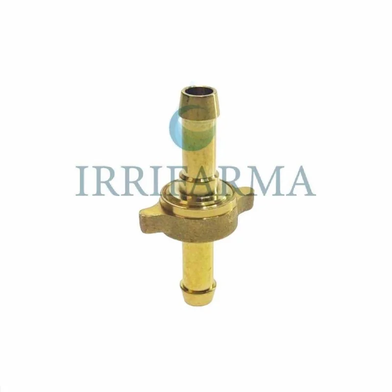 Raccordo portagomma 10mm con girello ottone alettato per irrorazione