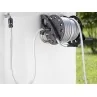 esempio di montaggio Avvolgitubo da giardino per irrigazione Claber Acquapony irrifarma.it