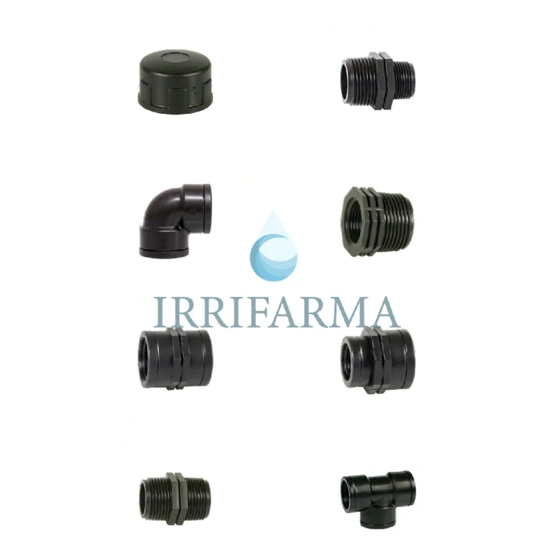 Raccordo idraulico PLT gomito tee manicotto giardinaggio Irritec 1"