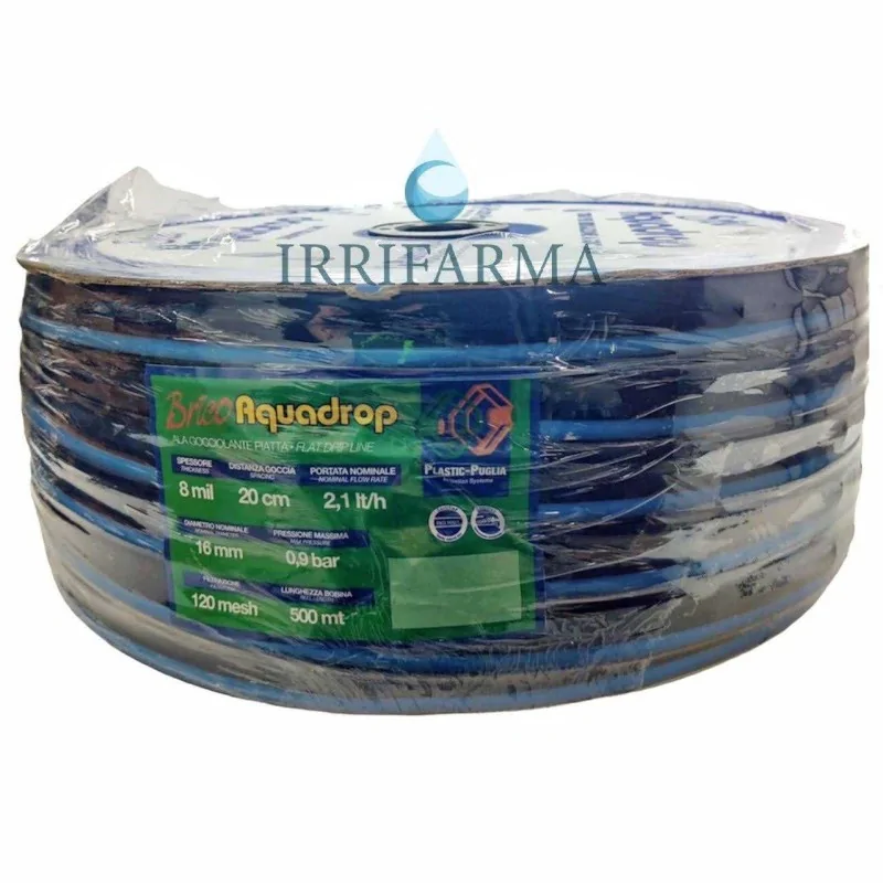 Manichetta gocciolante per irrigazione 16 mm passo 20 500 metri irrifarma.it