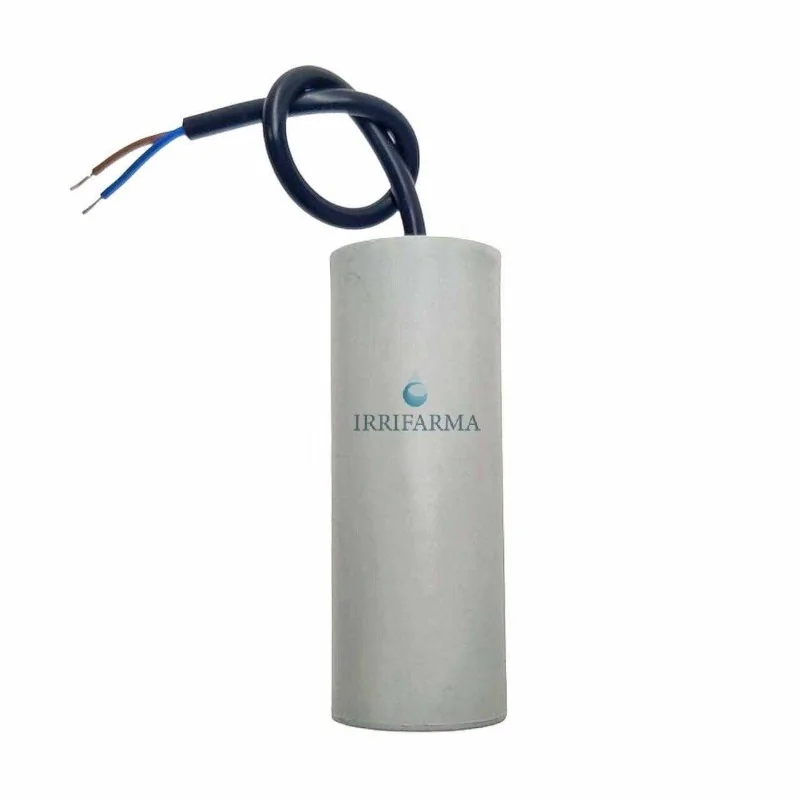Dettaglio fili Condensatore spunto di marcia 40 uf 450V AC attacco a fili irrifarma.it