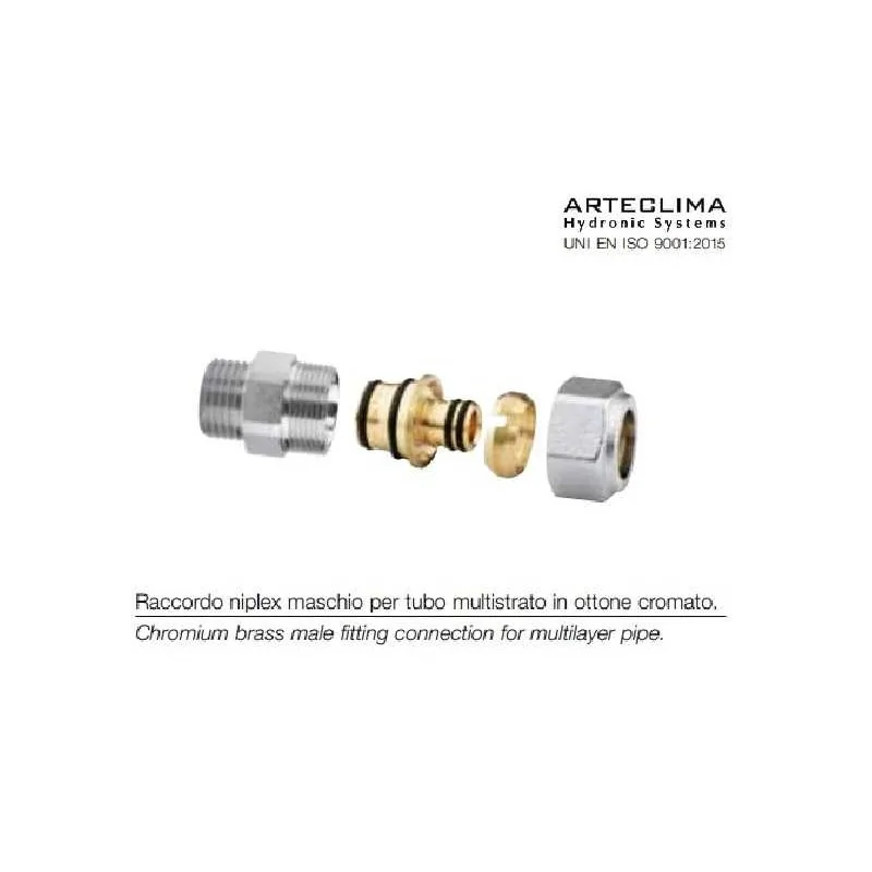 Raccordi multistrato a stringere per tubo 16 mm Arteclima